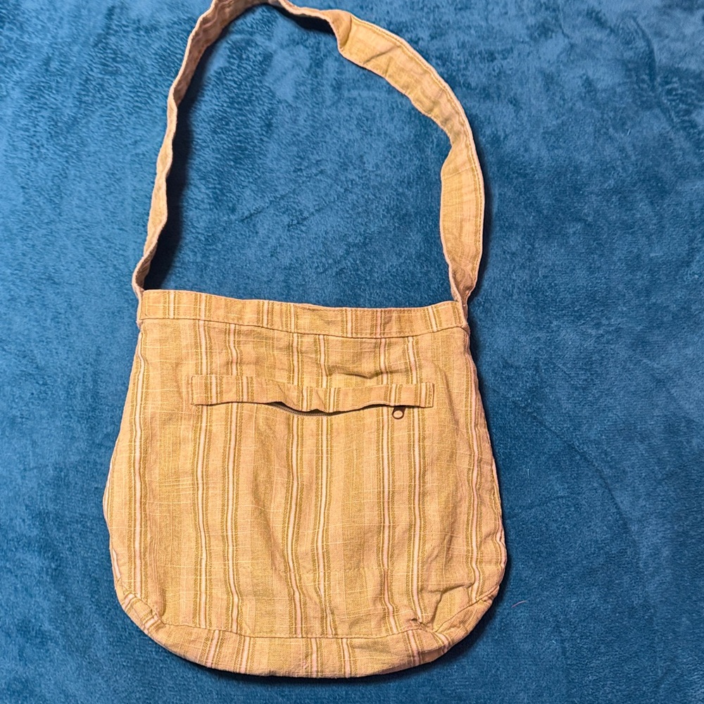 Striped Green Shoulder Bag